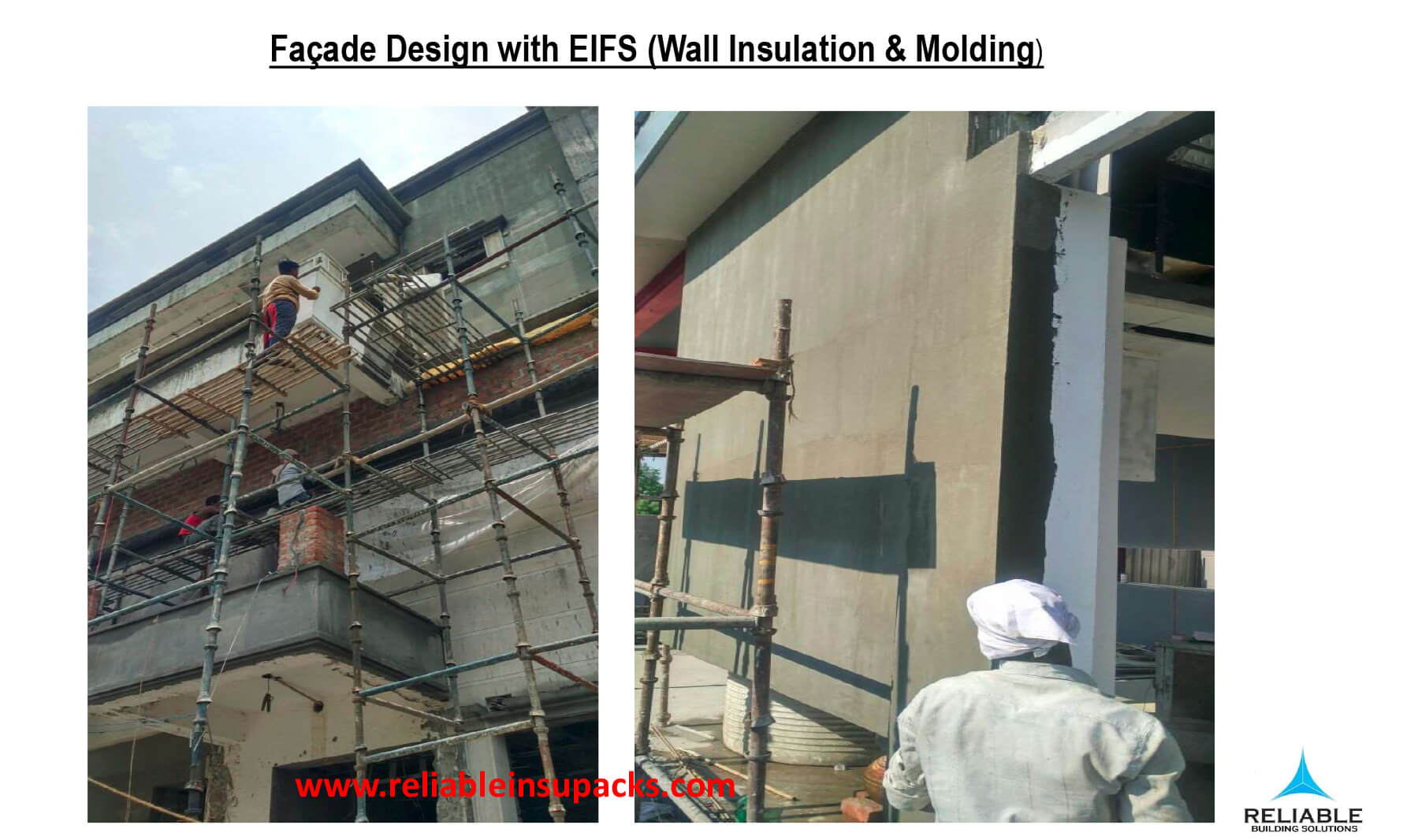 Façade-Design with EIFS (Wall Insulation & Molding)