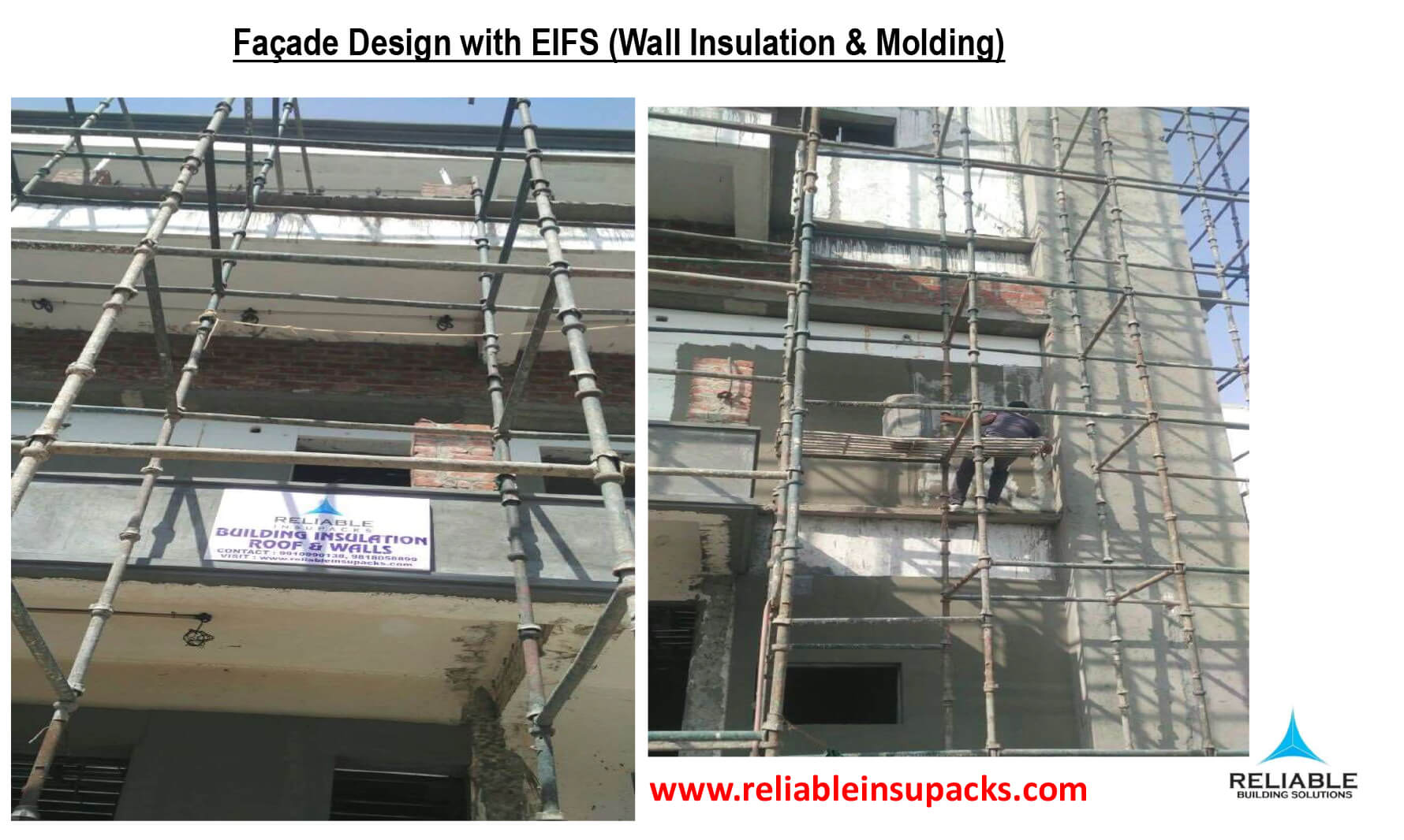 Façade-Design with EIFS-Wall Insulation & Molding