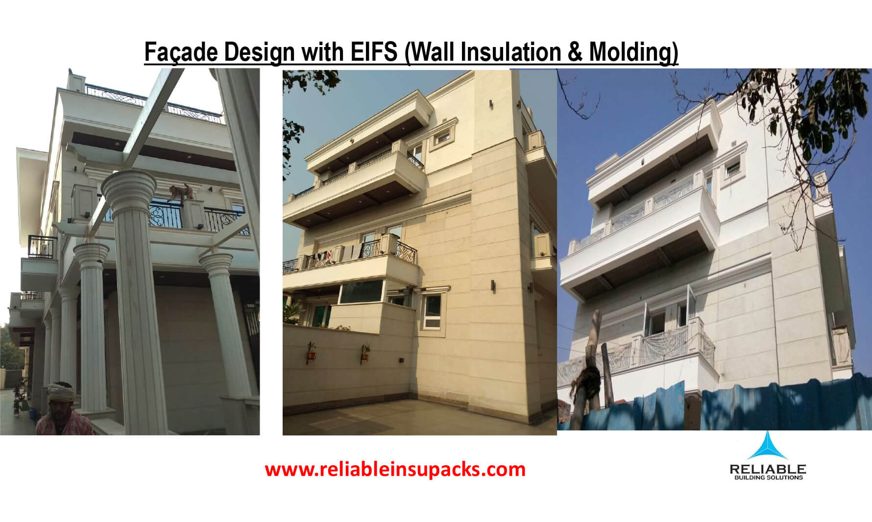 Façade Design with EIFS-Wall-Insulation-Molding